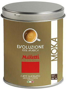Кофе Musetti Evoluzione 100% Arabica 250 гр, банка
