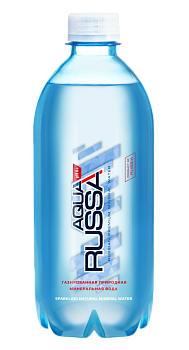 Минеральная вода Aqua Russa, Аква Русса 0,5 л, газ, ПЭТ