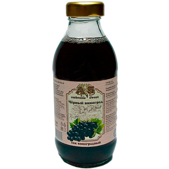 Cок Виноградный «Ambrosia Sweet» 0.3л, стекло