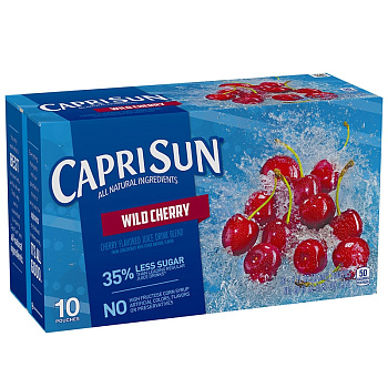 Напиток сокосодержащий «Capri Sun» Wild Cherry, Вайлд Черри, 0.177л, пакет