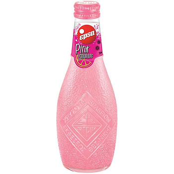 Сокосодержащий газированный напиток «Epsa» Pink Lemonade, Эпса Розовый лемонад 0.232л, стекло