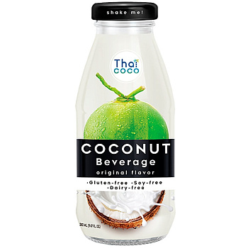 Кокосовый напиток «Thai Coco» Coconut Beverage Bottle Original Оригинальный 0.28л