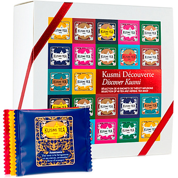 Kusmi tea набор чая "Discover Kusmi" Саше (2,2гр *45шт) 90гр Kusmi tea набор чая "Discover Kusmi" Саше (2,2гр *45шт) 90гр