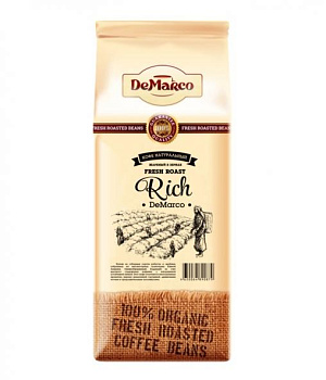 Кофе в зернах De Marco Fresh Roast Blend-1, Демарко Фреш Роаст Бленд-1 1000гр, пакет