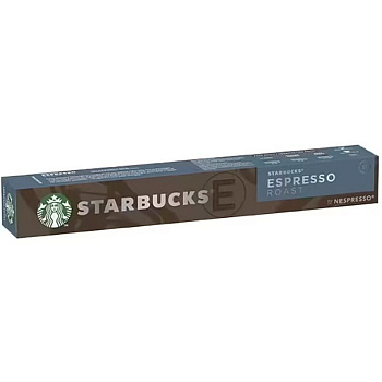 Кофе в капсулах «Starbucks» Espresso Roast, Старбакс Эспрессо Роаст (10 шт) для кофемашин (Формат: Nespresso)