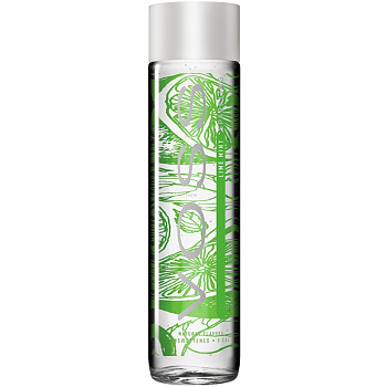 Вода питьевая Артезианская VOSS Lime and Mint, ВОСС c ароматом лайма и мяты, 0.375л. стекло, с газом