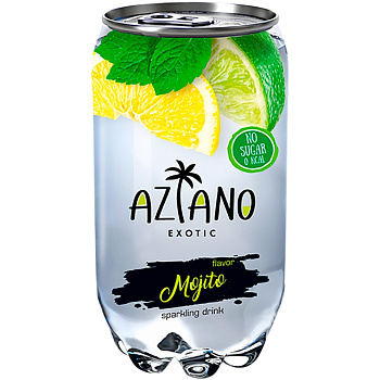 Напиток «Aziano» Mojito, Мохито 0.35л с газом, пэт