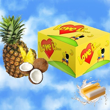 Жвачка Love is ананас-кококс