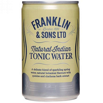 Напиток Тоник «Franklin & Sons» Natural Indian Tonic, Франклин анд Сонс Нэйчерал Индиан Тоник, 0.150, банка