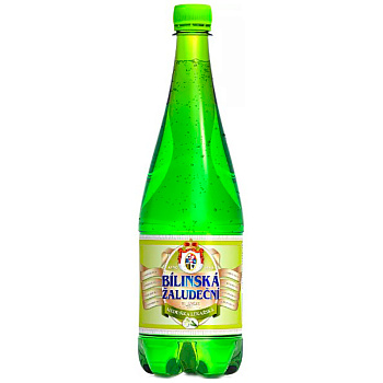 Лечебно - столовая минеральная вода «Bilinska Zaludecni» Medunka Lekarska, Билинска Киселка, с экстрактом ромашки 1л, с газом, Пэт