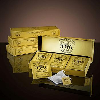 Чай TWG Classic Teabag Selection, ТВГ Классический набор Чайных Пакетиков 15штХ2.5 гр.