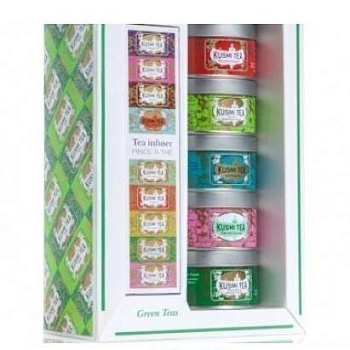 Набор зеленого чая "KUSMI TEA" "Green Teas" (25гр *5шт) 125гр