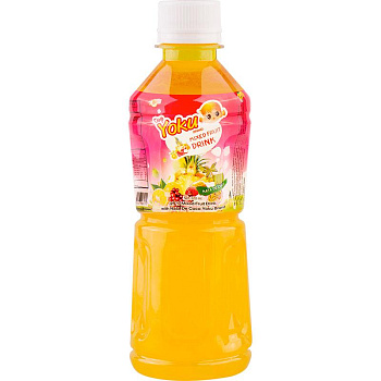 YOKU  Сокосодержащий напиток с 25%  мультифруктового сока и кокосовым желе 0,32л.