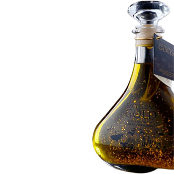 Оливковое масло первого холодного отжима Mon Ermitage «Excellent» Gold, Мон Эрмитаж Эксцелент Голд с пищевым золотом 24(карата) в деревянной упаковке, 0.5л, стекло