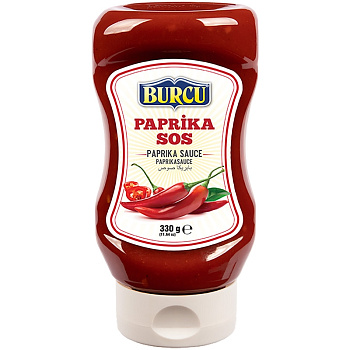 Соусы «Burcu» Paprika Sauce, Бурcу Паприка острая, 330мл, пластик