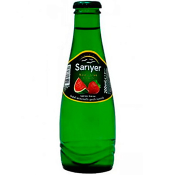 Минеральная вода «Sariyer» Strawberry and Watermelon, Сариер арбуз, клубника. 0.2л, стекло