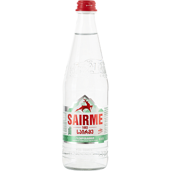 Минеральая вода Sairme, Саирме газированная 0,5 стекло х 12 шт.