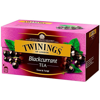 Черный чай «Twinings» Blackcurrant, Твинингс Черная Смородина (25 пакетиков) 50гр. коробка Черный чай «Twinings» Blackcurrant, Твинингс Черная Смородина (25 пакетиков) 50гр. коробка