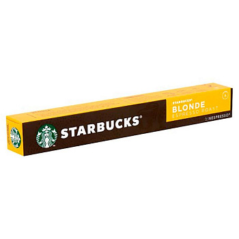 Кофе в капсулах «Starbucks» Blonde Espresso, Старбакс Блонд (10 шт) для кофемашин (Формат: Nespresso)