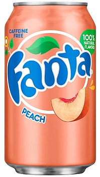 Fanta Peach Фанта Персик 355мл. ж/б (США)