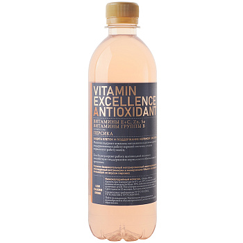 Напиток «Vitamin Excellence» Antioxidant, Витамин Экселенс Антиоксидант персик, 0,5л, пластик