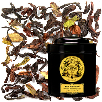 Черный чай Mariage Freres Rose D Himalaya, банка 100 гр