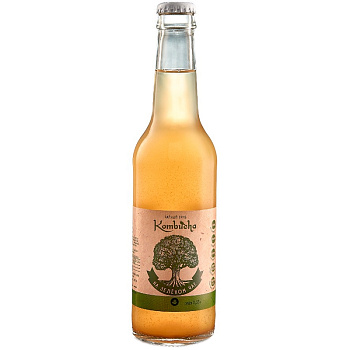 Безалкогольный Напиток Interkvass® Kombucha, с Зеленым чаем, 0.33л, стекло