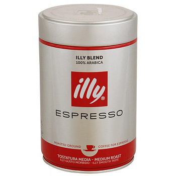 Кофе молотый ILLY в чалдах средней обжарки, помол "эспрессо", 131 г, банка