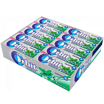 Жевательная резинка «Orbitl», Нежная мята, 13.6г x 30шт.