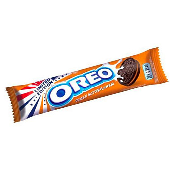Печенье Oreo Peanut Butter, Орео Пинат Баттер (с арахисовым маслом) 119,6гр * 24 шт.