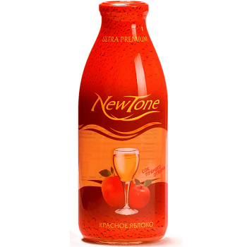 Яблочный сок прямого отжима «New Tone» Красное Яблоко, 0.75, стекло