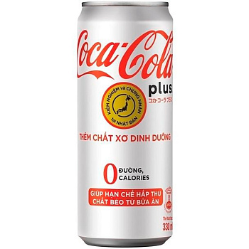 Газированный напиток «Coca-Cola» Plus, Кока Кола плюс 0.32л. банка (Вьетнам)