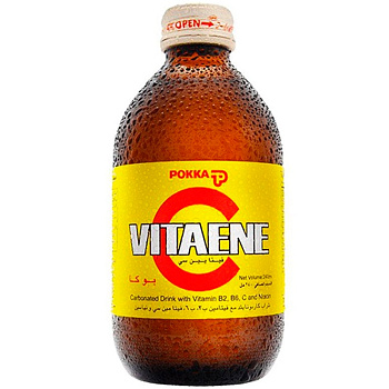 Напиток Витаминизированный «Pokka» Vitaene C, Витаин C, 0.24л, газ, стекло