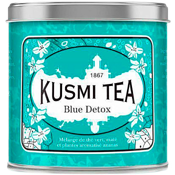 Kusmi "Blue Detox" зеленый листовой  чай, банка 250гр
