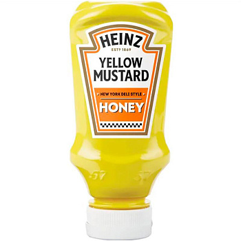 Майонез «Heinz» Yellow Mustard Honey, Хайнц Желтая Горчица Мед, 220мл