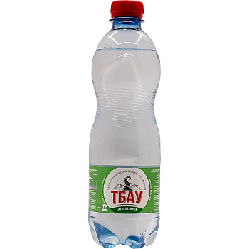 Вода питьевая "Тбау" 0,5 л, c газом, ПЭТ.