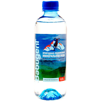 Минеральная вода «BabugenT», Бабугент 0.37л, слабогазированная, пэт