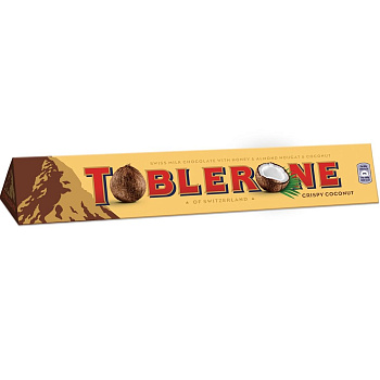Toblerone Шоколад Crispy Coconut 360 гр, 10 шт/уп