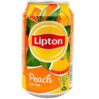 Напиток холодный чай «Lipton» Ice Tea Peach, Липтон Персик, 0.33, банка