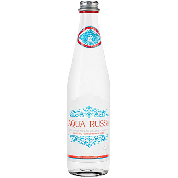 Минеральная вода Aqua Russa, Аква Русса 0,5 л, газ, стекло