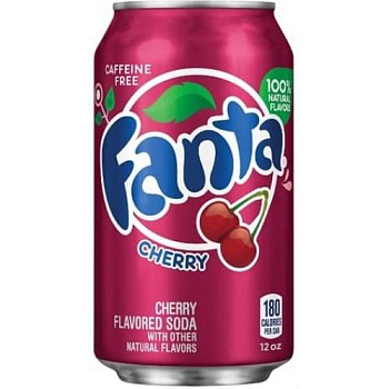 Fanta Cherry Фанта Вишня 355мл. ж/б (США)