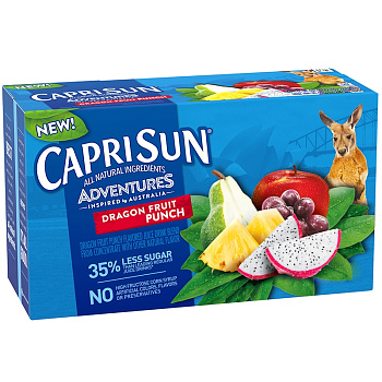 Напиток сокосодержащий «Capri Sun» Dragon Fruit Punch, Драгон Фрут Пунш, 0.177л, пакет
