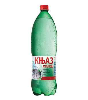 Минеральная лечебная вода Knjaz Milos, Князь Милош 1.5л. с газом, пэт