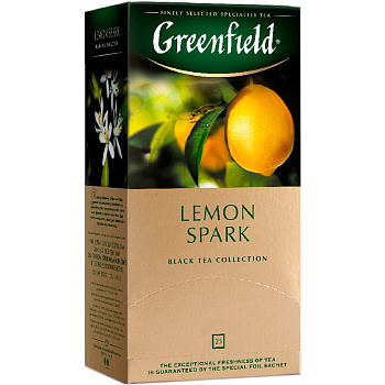 Чай «Greenfield» Lemon Spark, Лимон Спарк 25 пакетиков