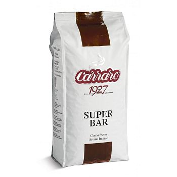 Unicum Кофе зерновой Carraro Super Bar 1кг, 60/40 %