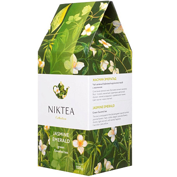 Чай NikTea зеленый Jasmine Emerald Жасмин Эмеральд, 100гр.