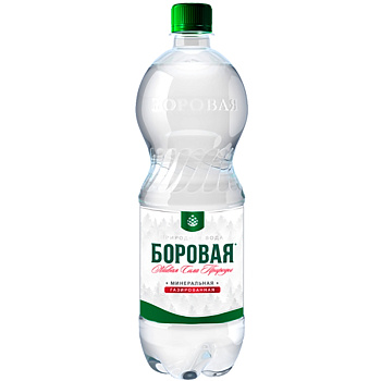 Минеральная питьевая вода «Боровая» лечебно-столовая, сульфатно-кальциевая 1л с газом, пэт