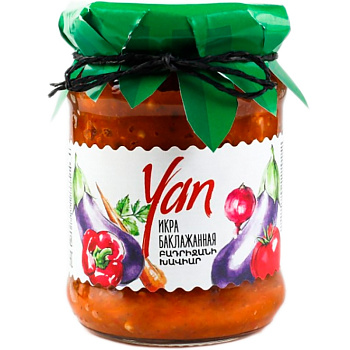 Икра баклажановая «Yan», Ян 0.26 литра