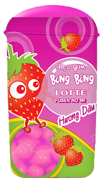 Жев. рез. Fuusen No Mi Strawberry, со вкусом клубники, 15 гр