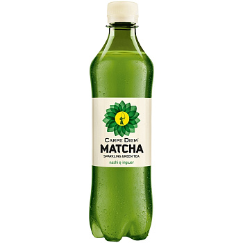 Тонизирующий напиток Комбуча «Сarpe Diem» Матча, Зеленый чай, Matcha Sparkling Green Tea 500мл. пэт